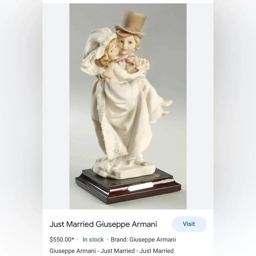 GIUSEPPE ARMANI JUST MARRIED Just Married Handle With Care - With Box